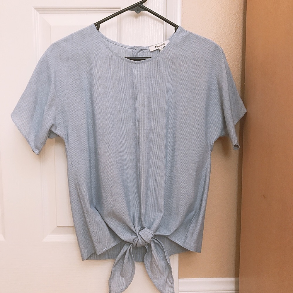 Madewell tie front top